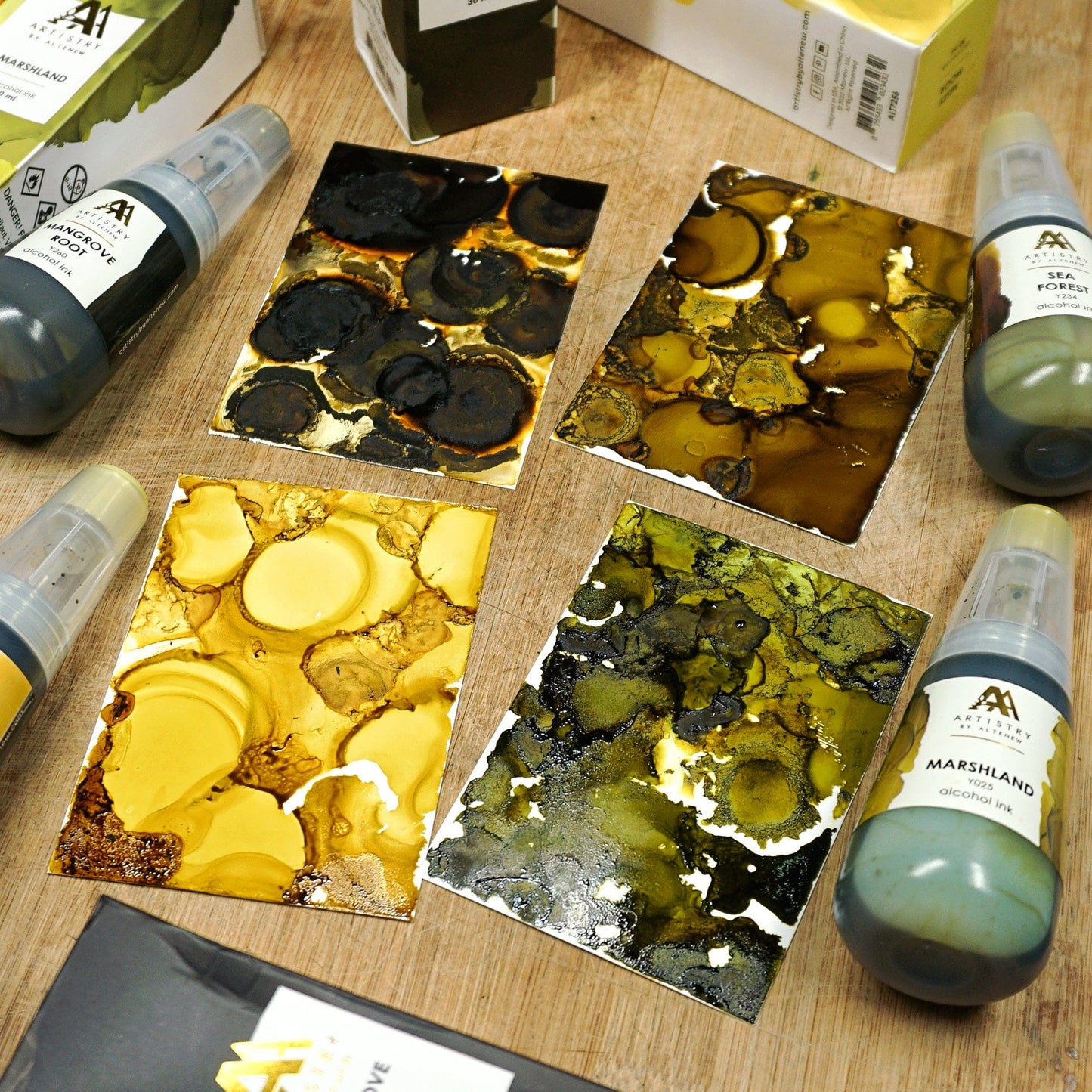 Alcohol Ink Sea Forest Alcohol Ink