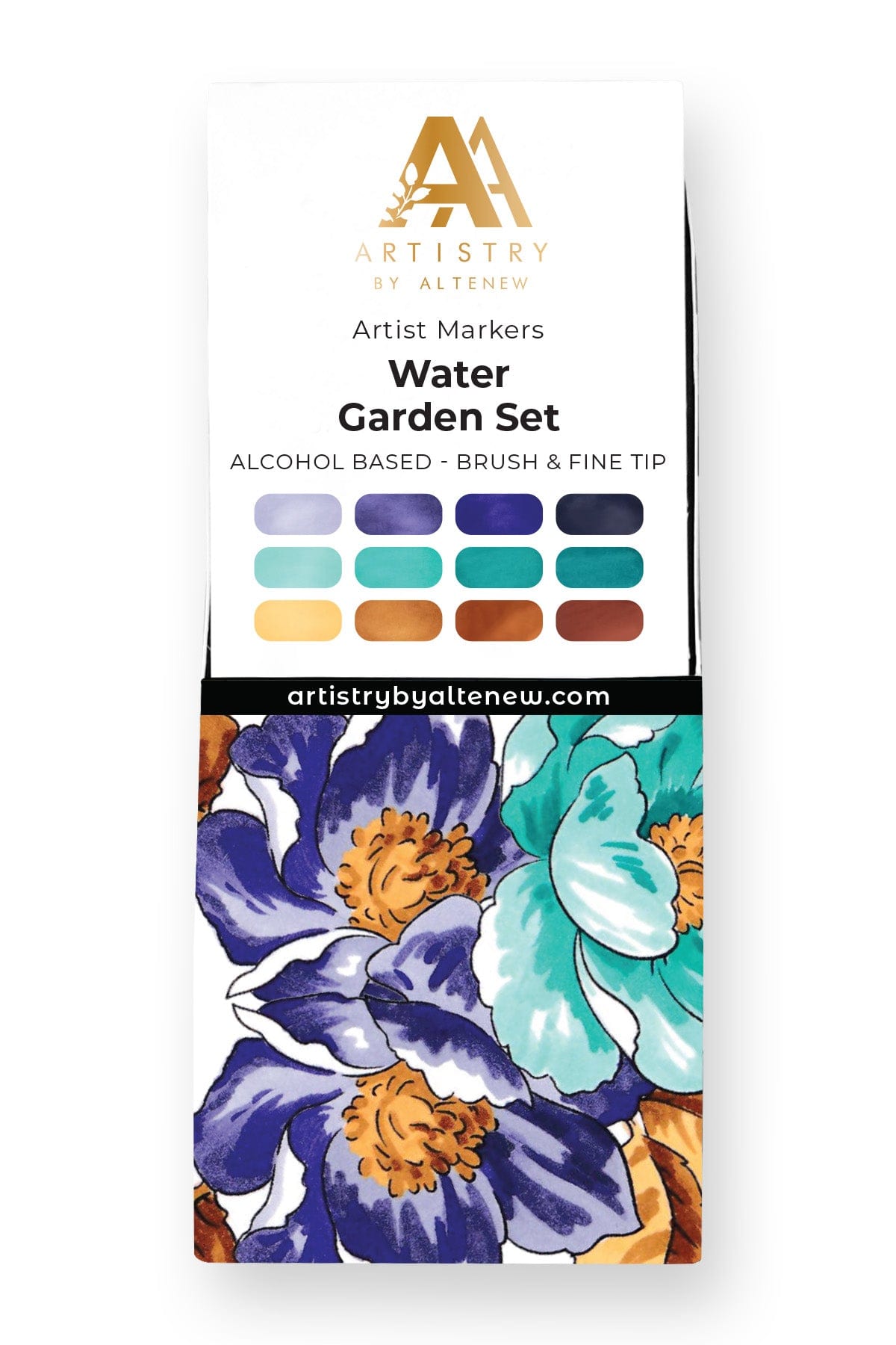 Alcohol Markers Water Garden Artist Alcohol Markers Set G