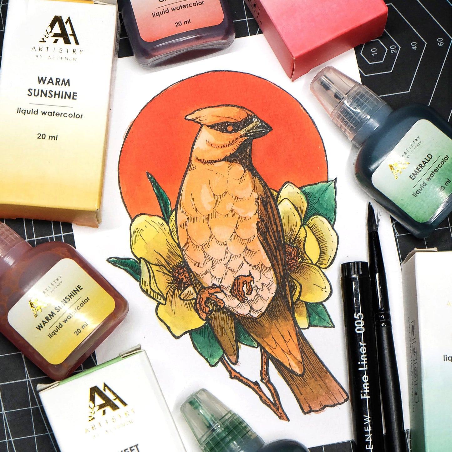 Liquid Watercolor Emerald Liquid Watercolor - Brush Marker Refill (Winter Wonderland Set)