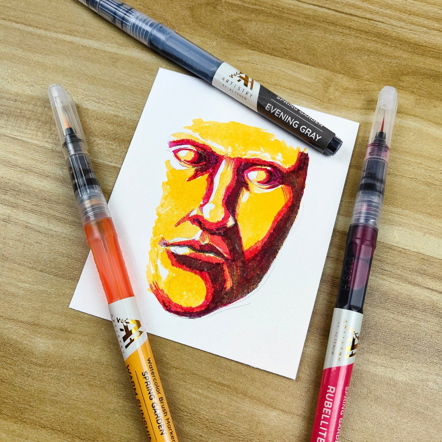 Water-based Markers Watercolor Brush Markers - Spring Garden Set