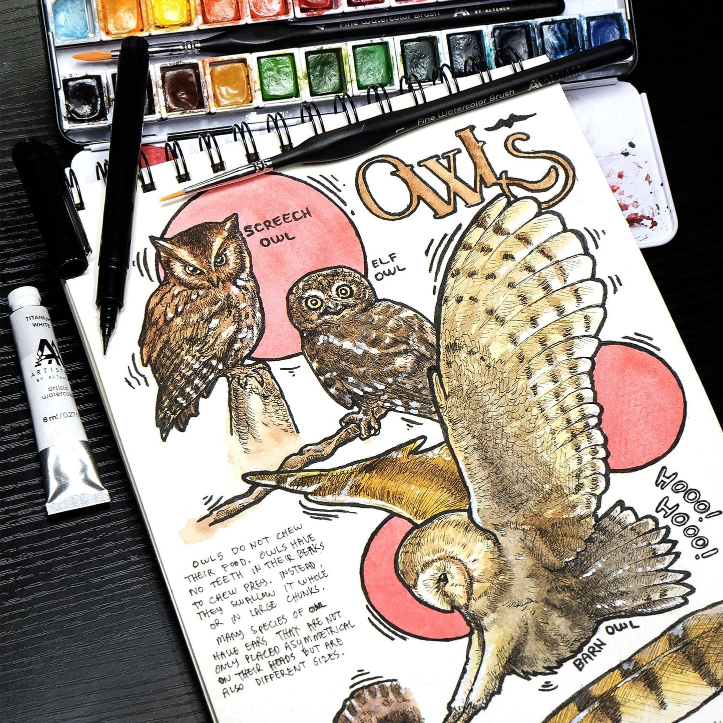 Watercolor Tubes Artists' Watercolor Tube - Titanium White - (PW.6)