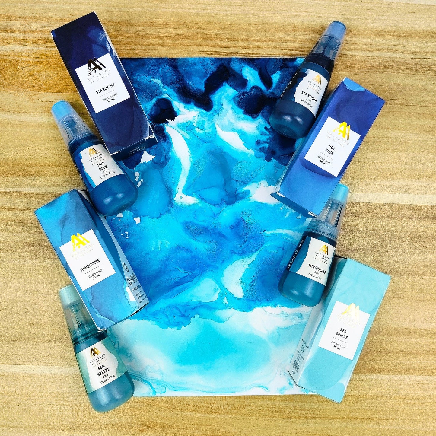 Alcohol Ink Bundle Deep Blue Seas Alcohol Ink Bundle