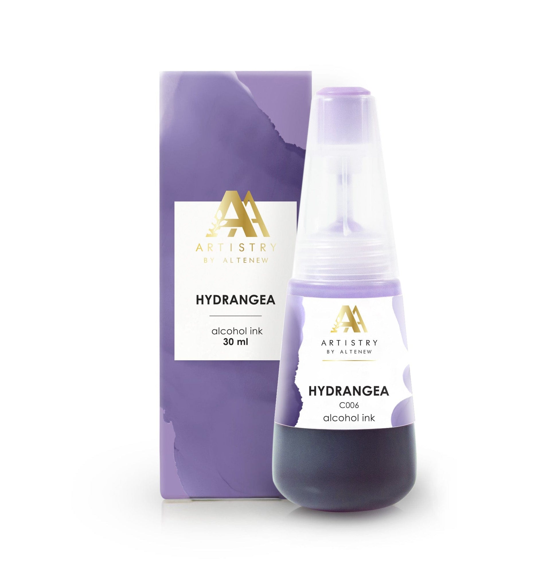 Alcohol Ink Hydrangea Alcohol Ink