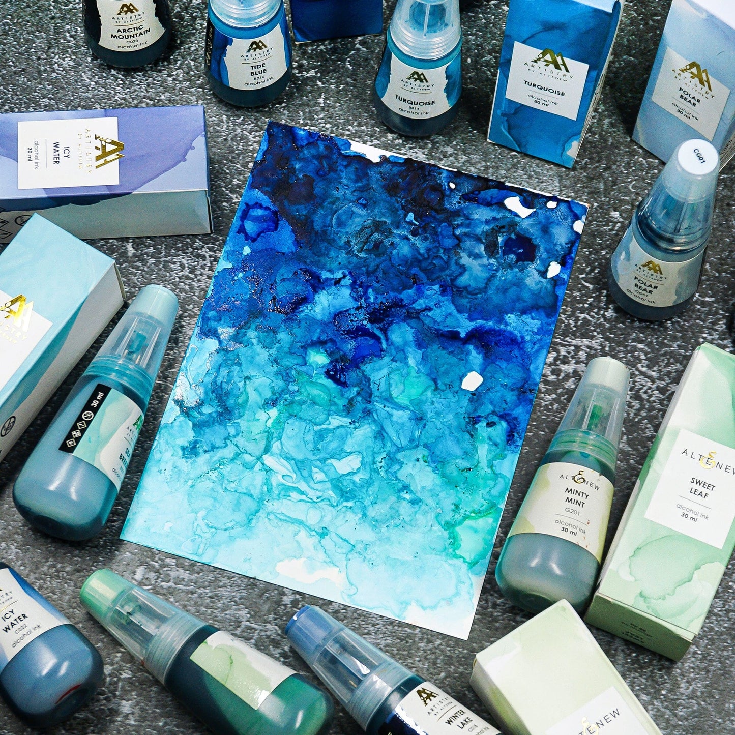 Alcohol Ink Icy Water Alcohol Ink