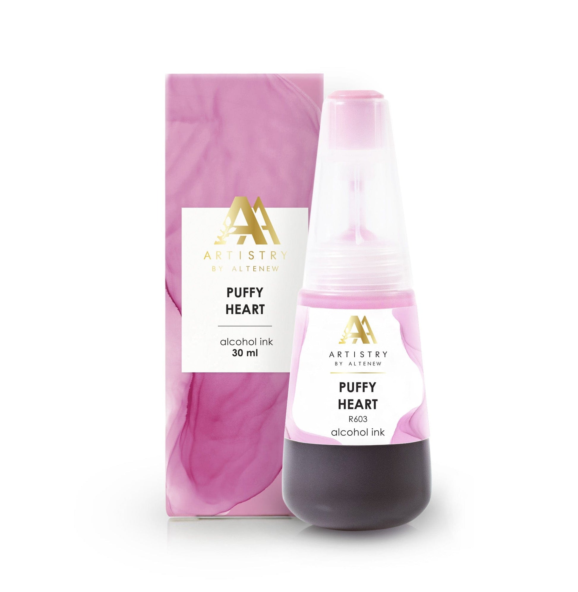 Alcohol Ink Puffy Heart Alcohol Ink