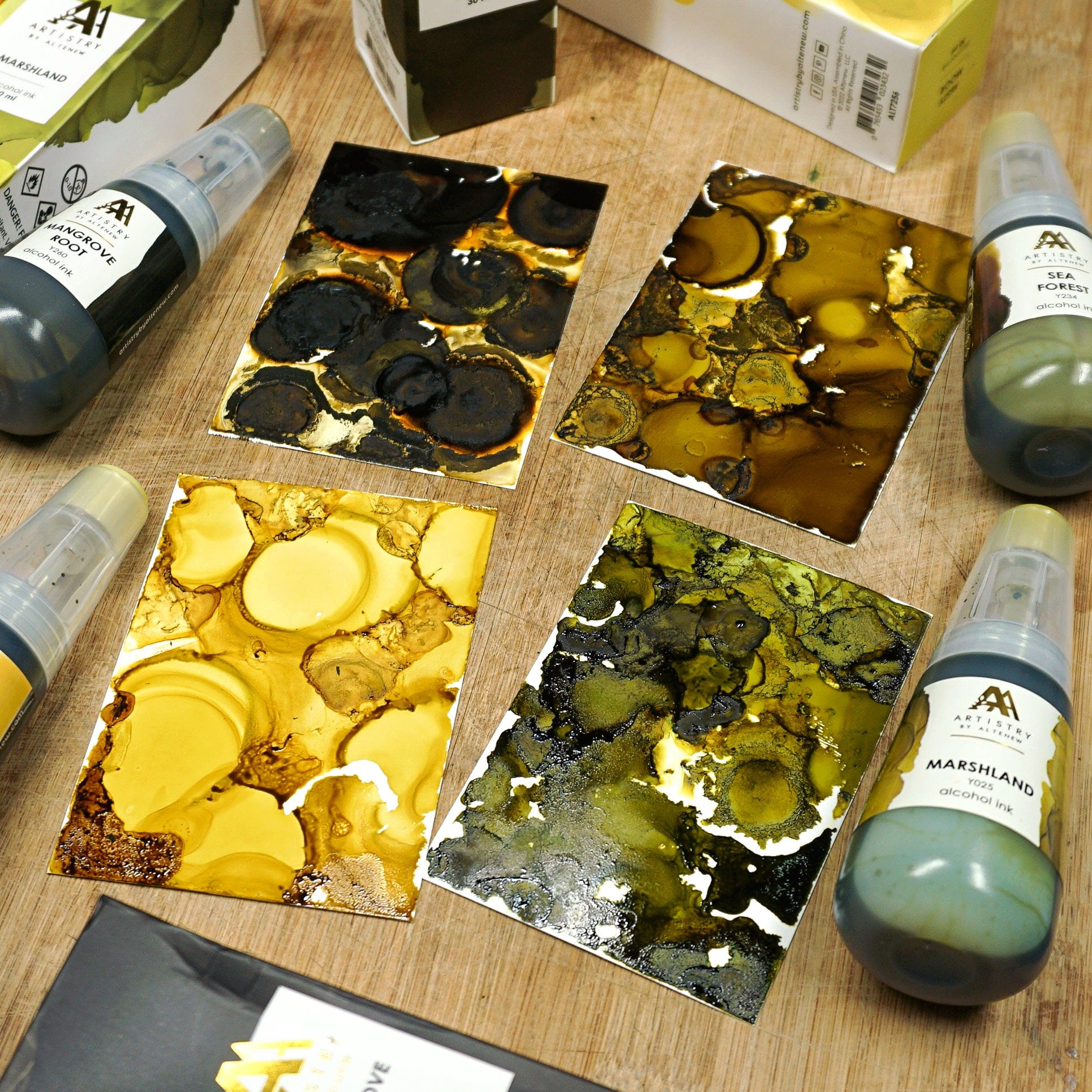 Alcohol Ink Sea Forest Alcohol Ink