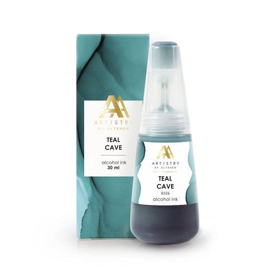 Alcohol Ink Teal Cave Alcohol Ink