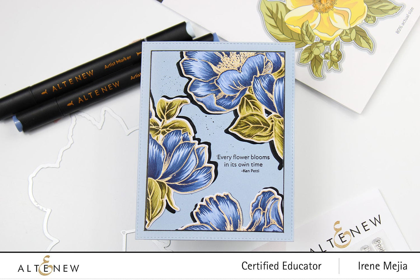 Alcohol Marker & Alcohol Ink Bundle Mystic Garden Artist Alcohol Markers Set & Alcohol Ink Bundle