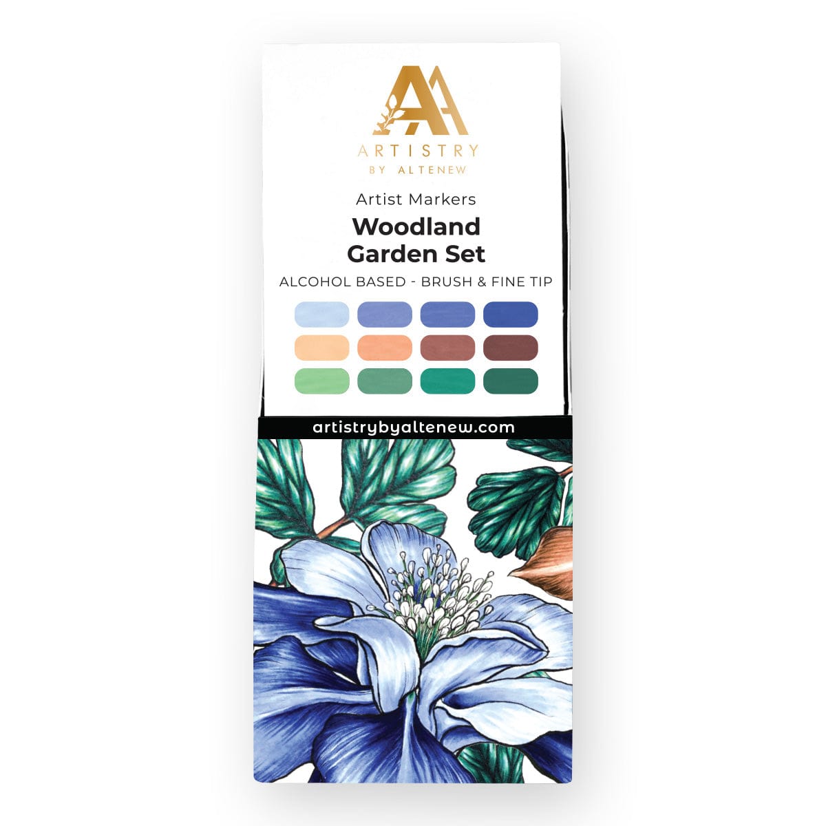 Alcohol Marker & Alcohol Ink Bundle Woodland Garden Artist Alcohol Markers Set & Alcohol Ink Bundle