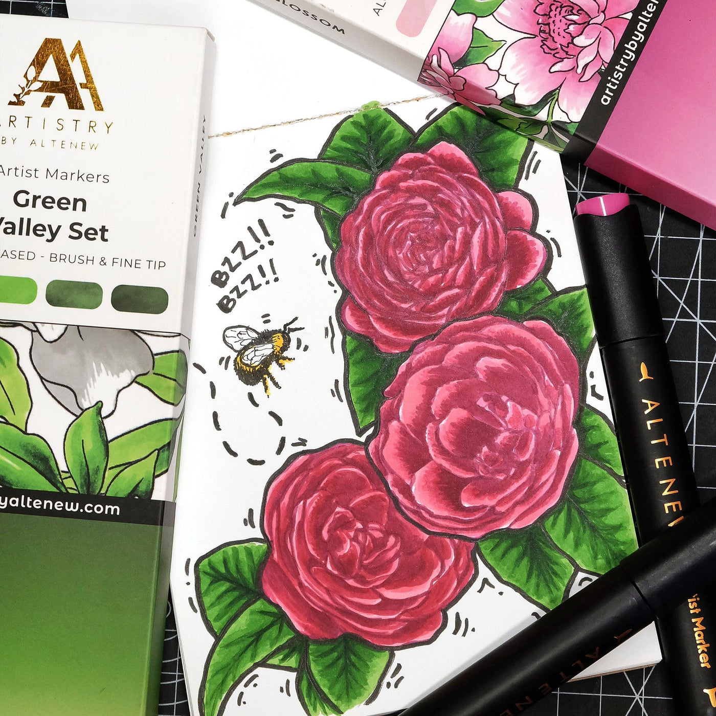 Alcohol Markers Altenew Artist Markers Cherry Blossom Set