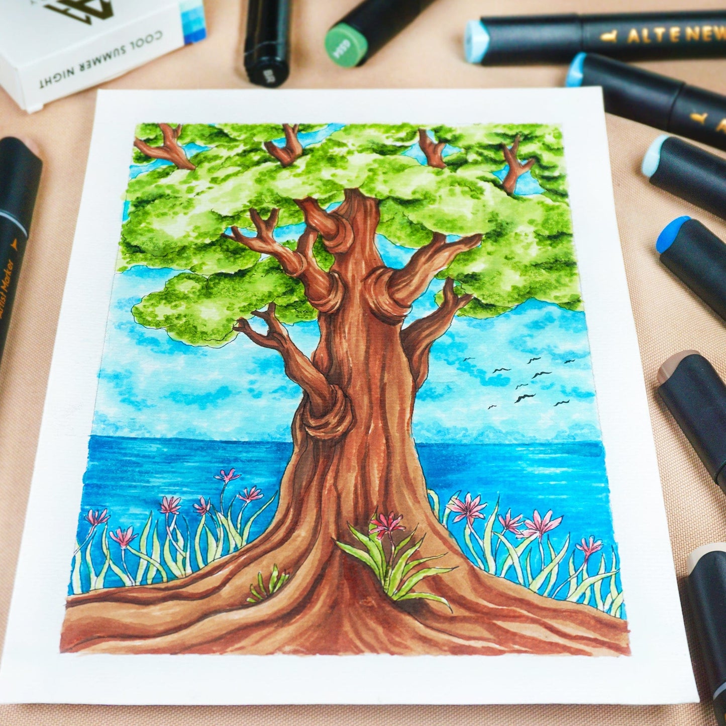 Alcohol Markers Artist Markers Coffee Break Set