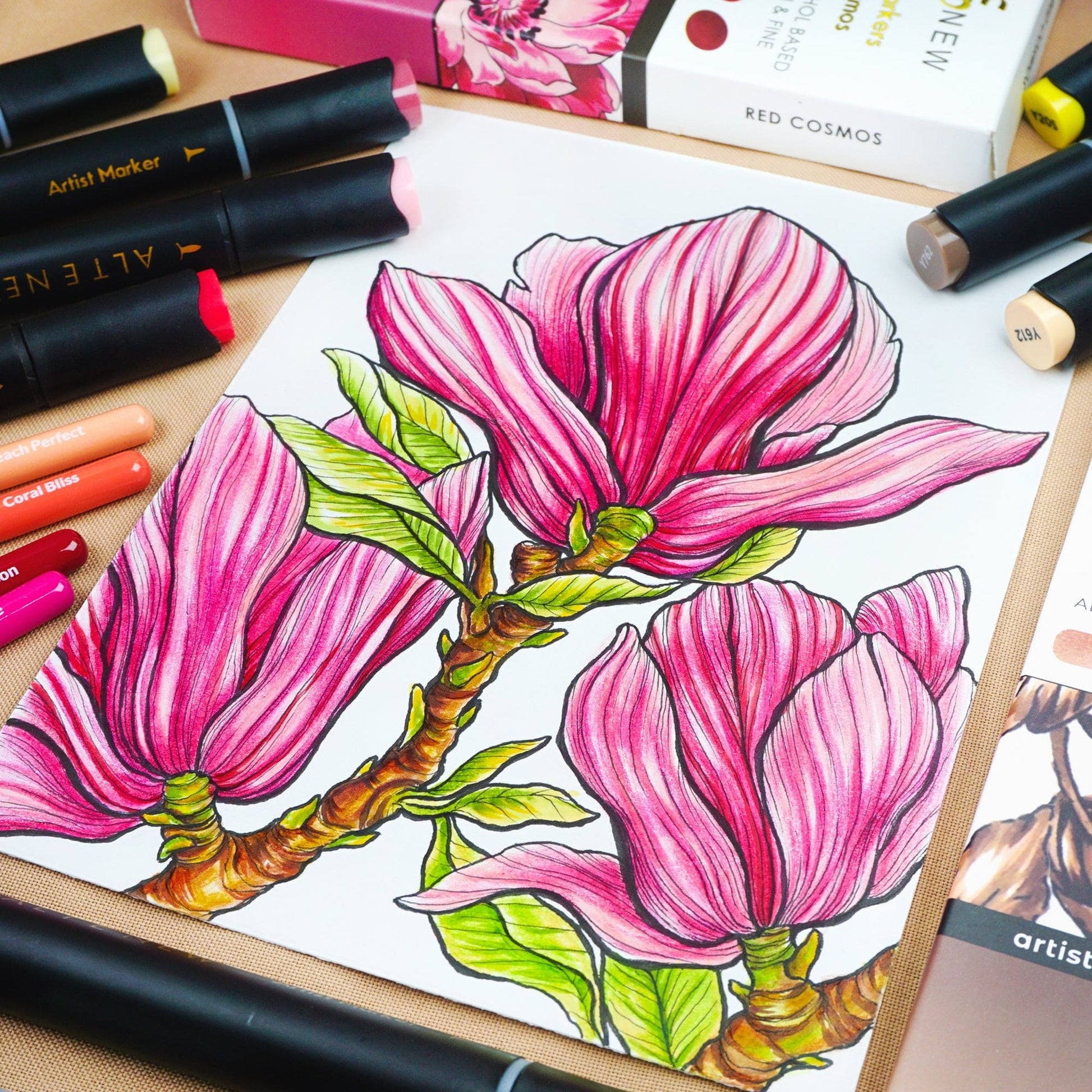 Alcohol Markers Artist Markers Coffee Break Set