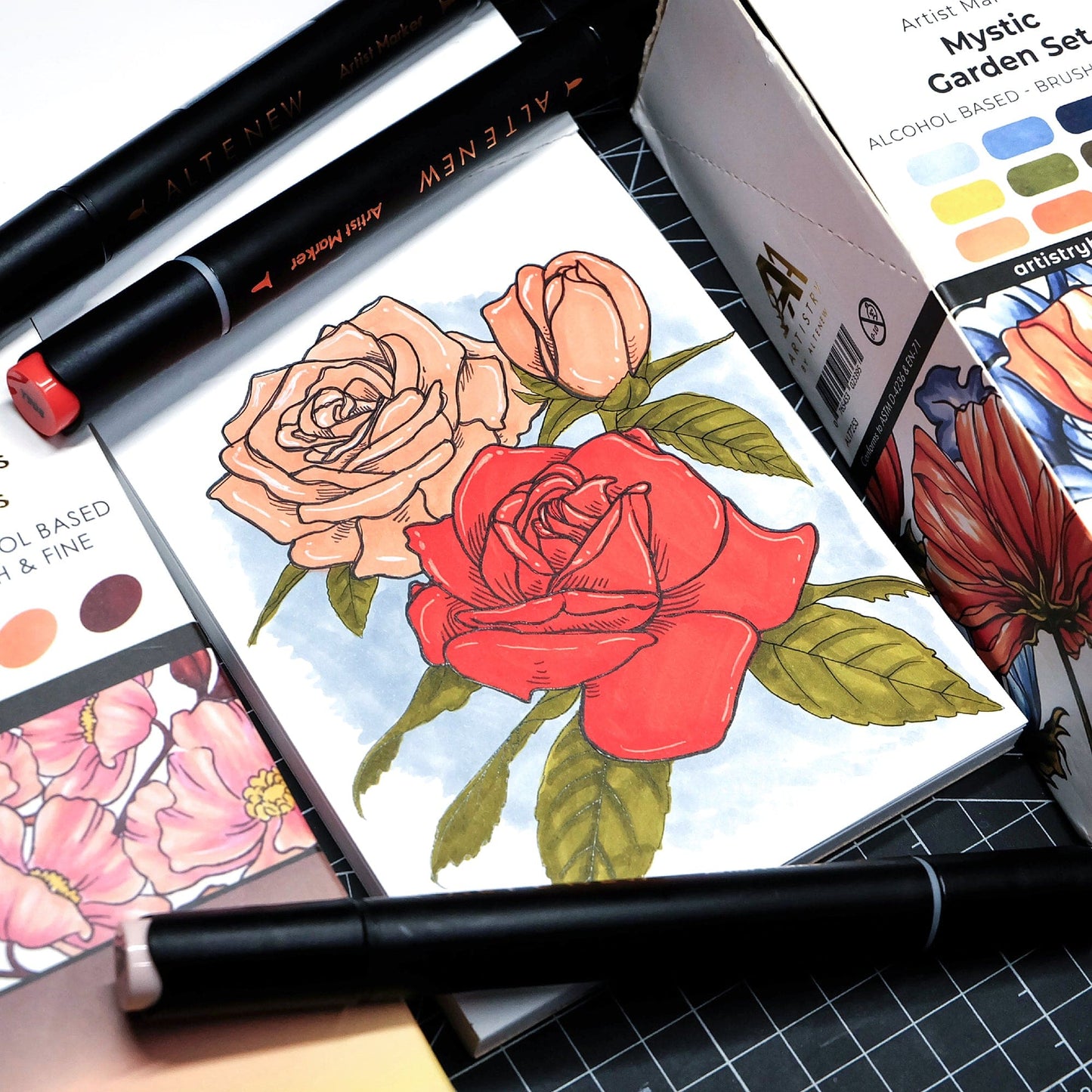 Alcohol Markers Artist Markers Four Scoops Set