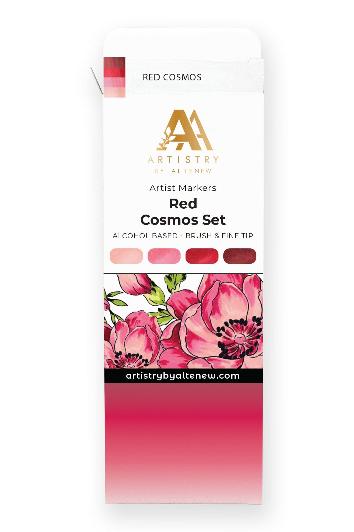 Alcohol Markers Artist Markers Red Cosmos Set