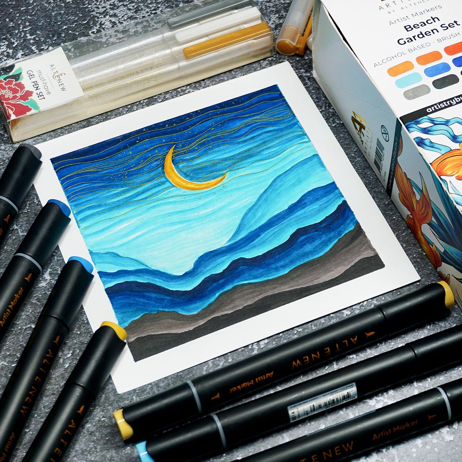 Alcohol Markers Artist Markers Summer Afternoon Set