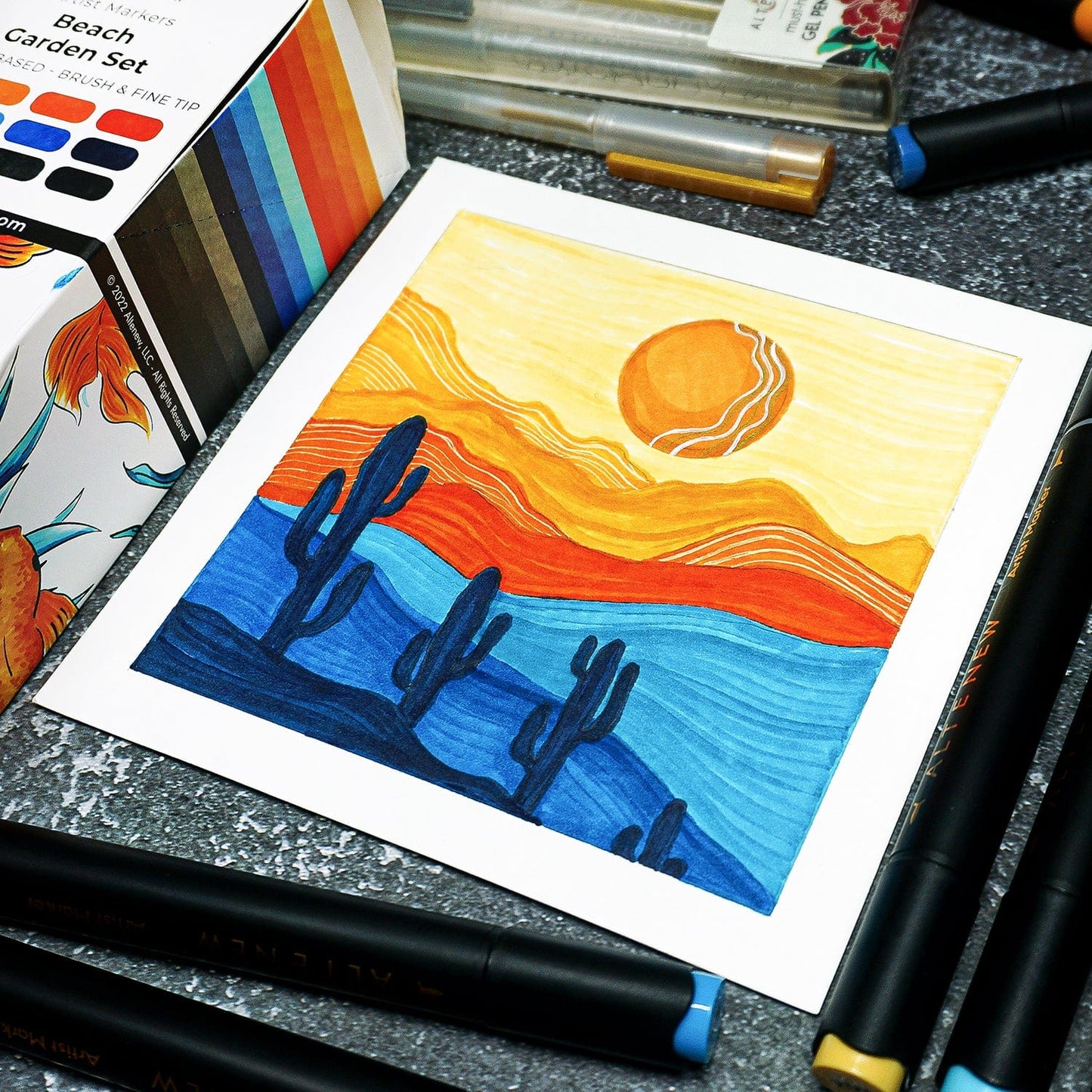Alcohol Markers Artist Markers Summer Afternoon Set
