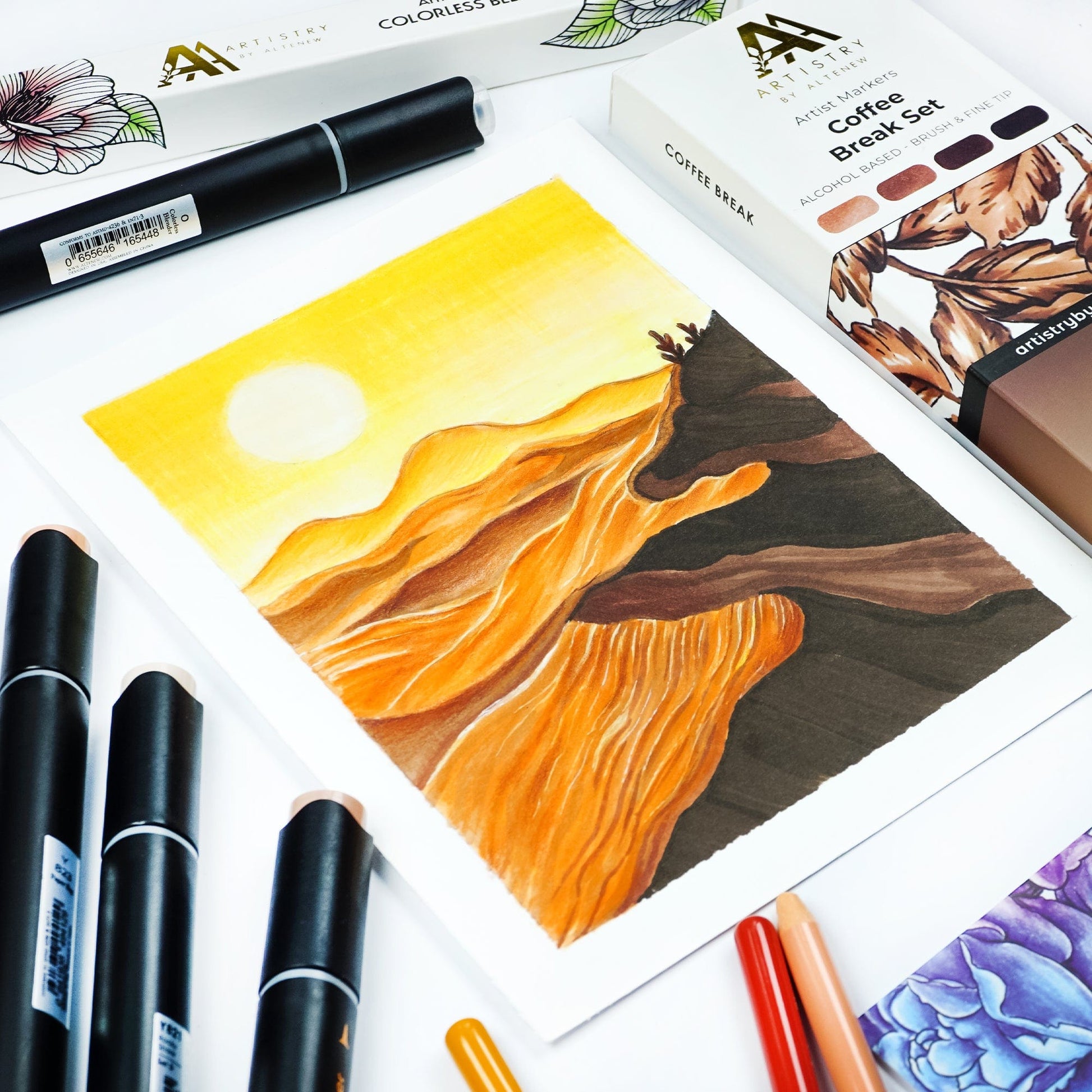 Alcohol Markers Artist Markers Summer Afternoon Set