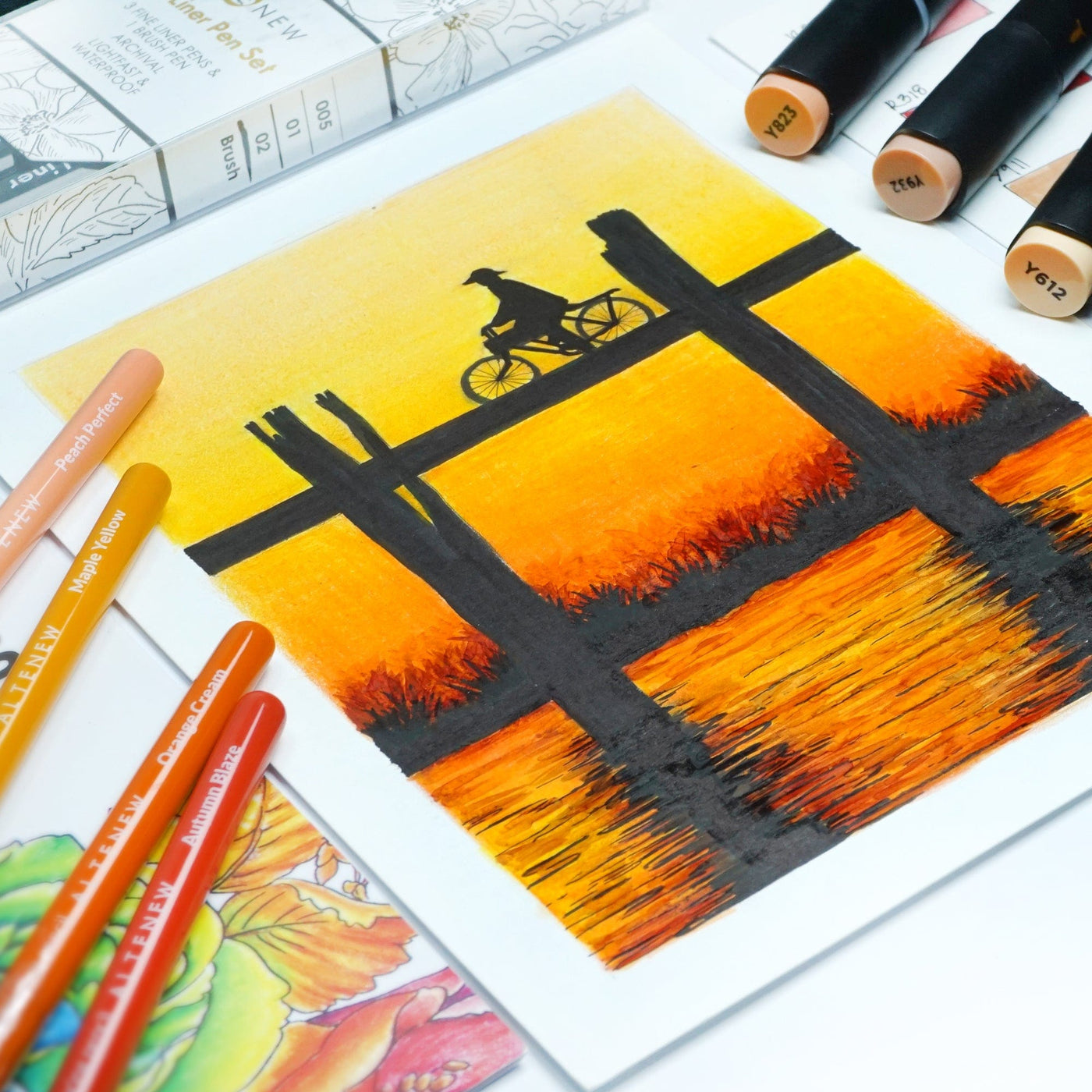 Alcohol Markers Artist Markers Summer Afternoon Set