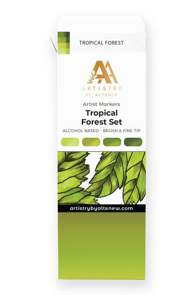 Alcohol Markers Artist Markers Tropical Forest Set