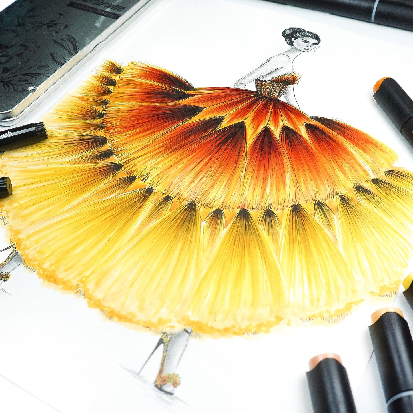 Alcohol Markers Artist Markers Warm & Cozy Set