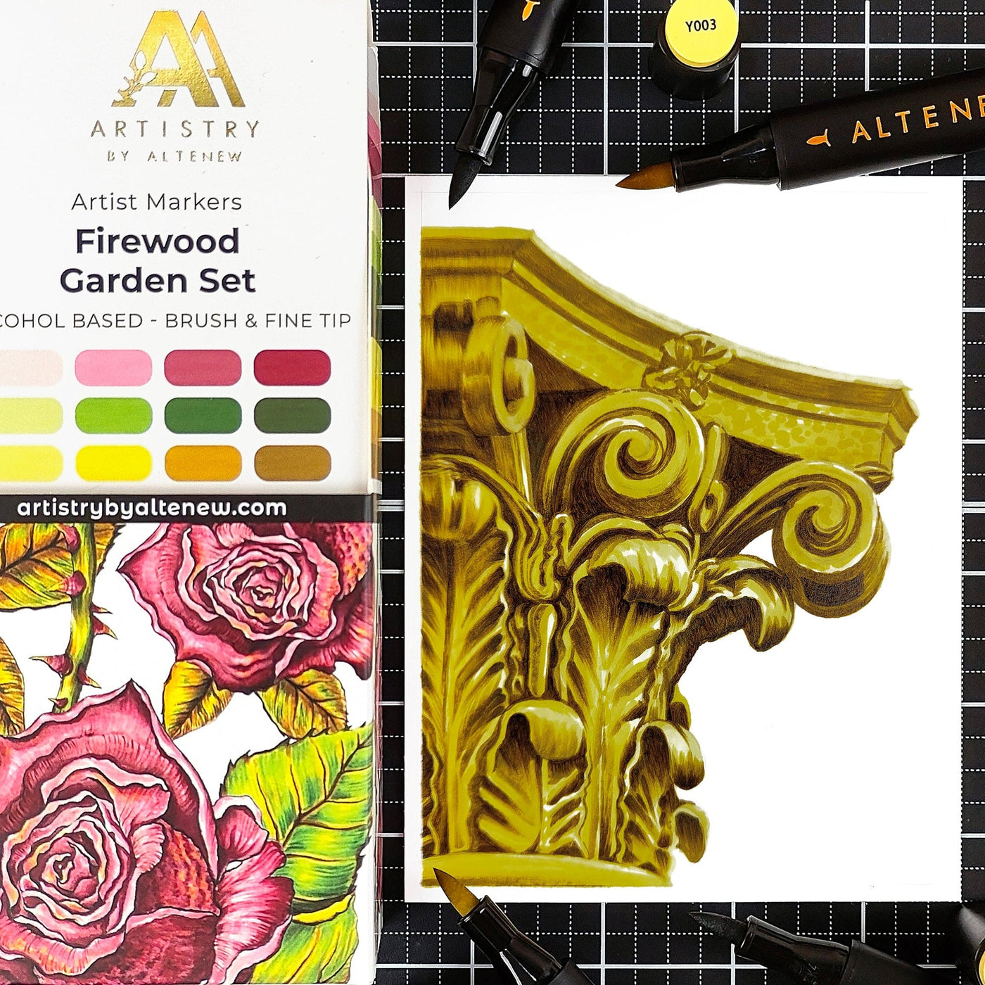 Alcohol Markers Firewood Garden Artist Alcohol Markers Set M