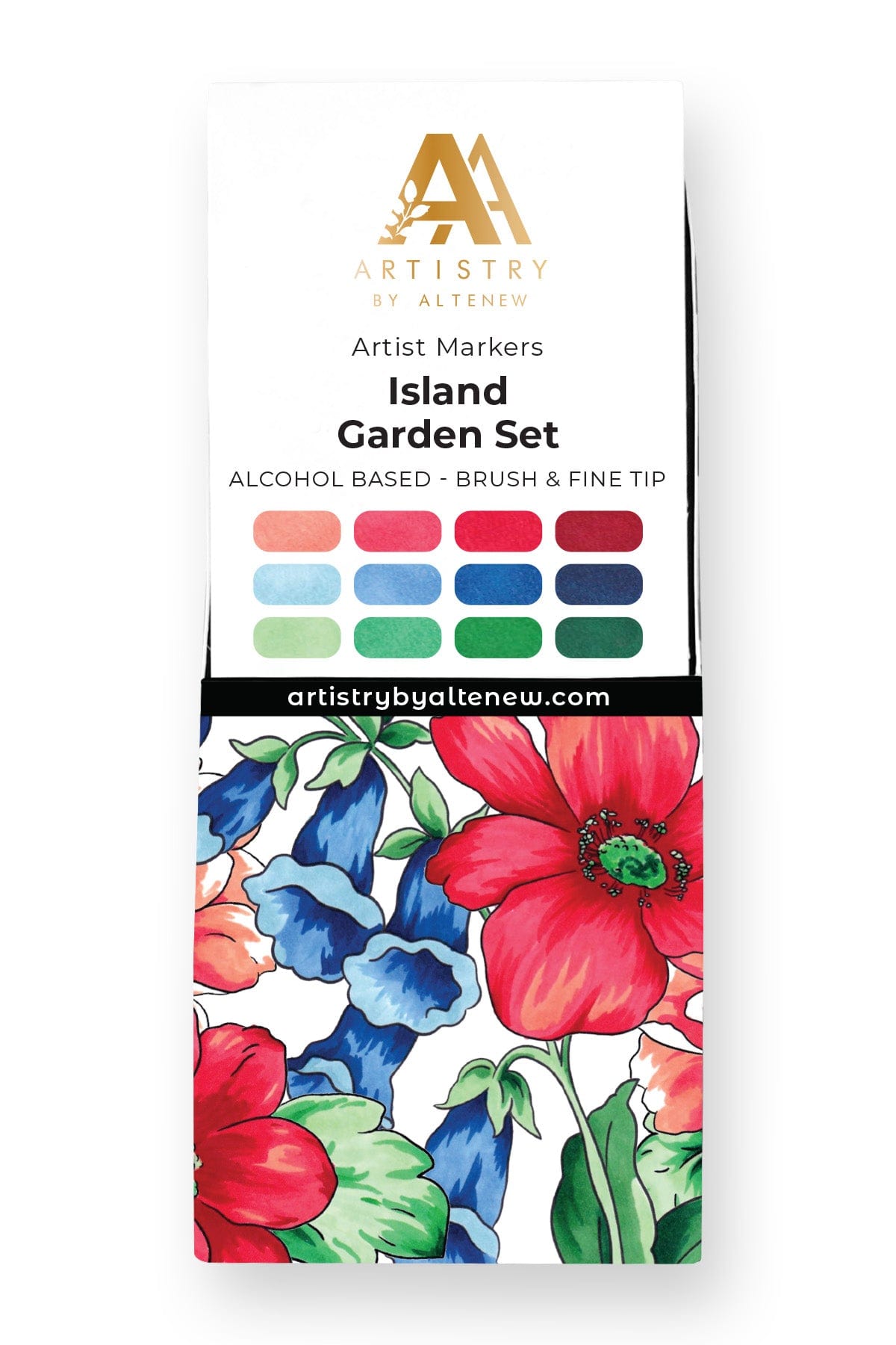 Alcohol Markers Island Garden Artist Alcohol Markers Set H