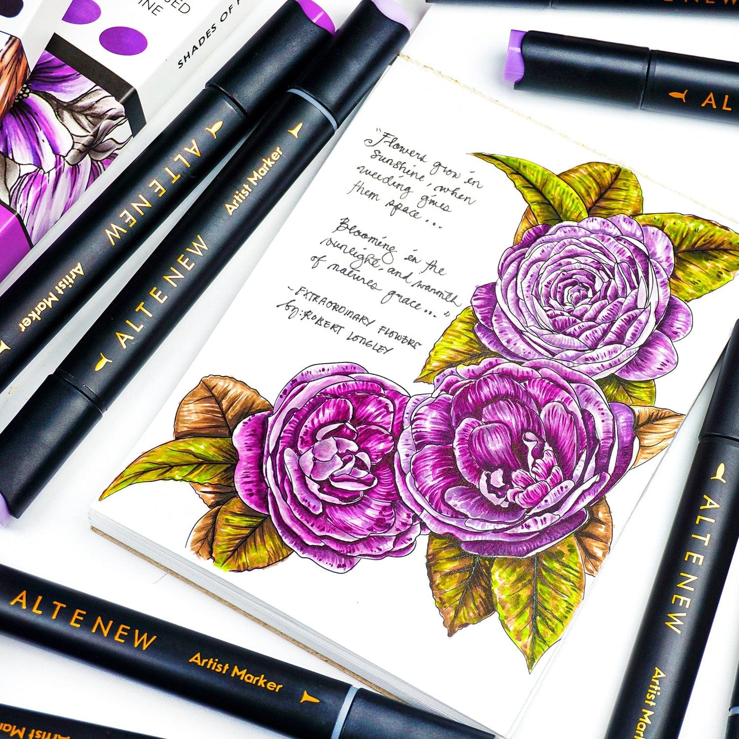 Alcohol Markers Mediterranean Terrace Garden Artist Alcohol Markers Set B