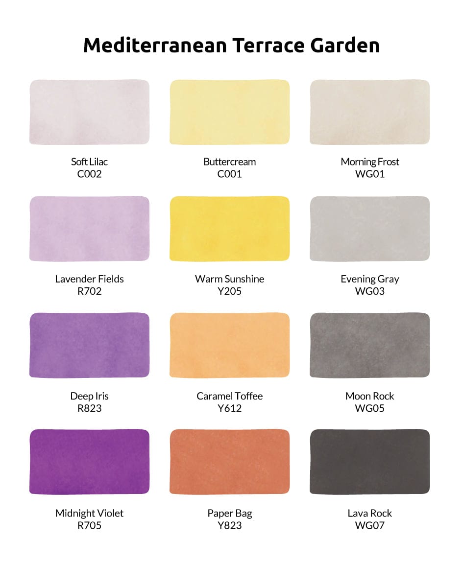 Alcohol Markers Mediterranean Terrace Garden Artist Alcohol Markers Set B