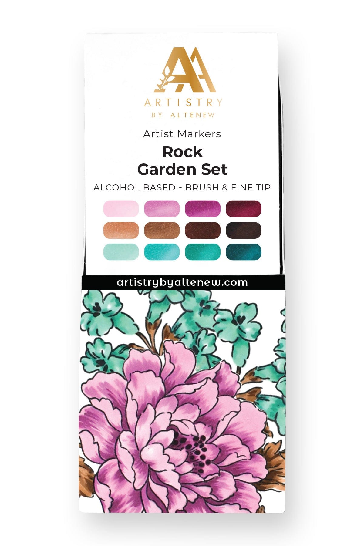 Alcohol Markers Rock Garden Artist Alcohol Markers Set D