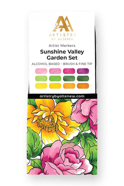 Alcohol Markers Sunshine Valley Garden Artist Alcohol Markers Set F