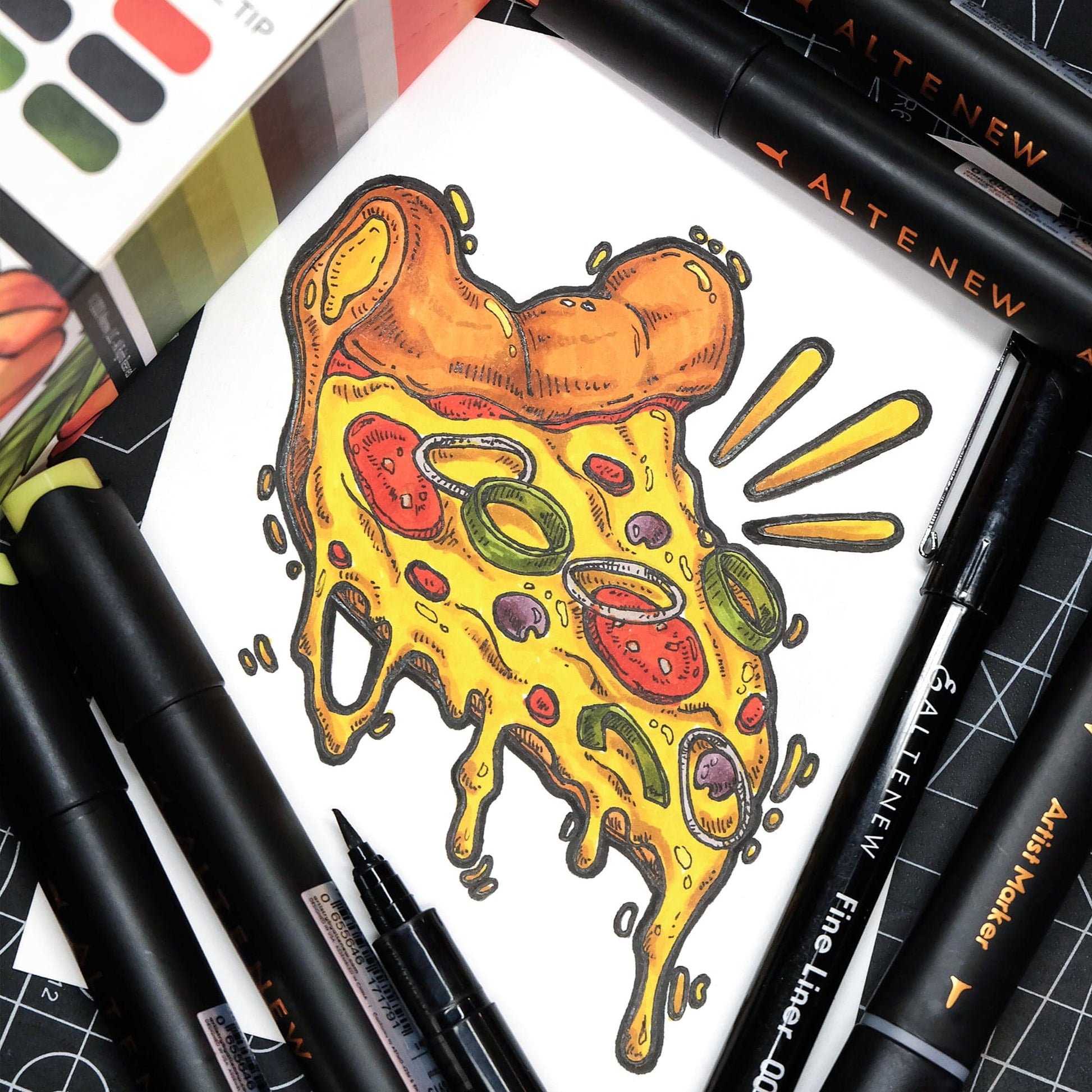 Alcohol Markers Tropical Garden Artist Alcohol Markers Set E