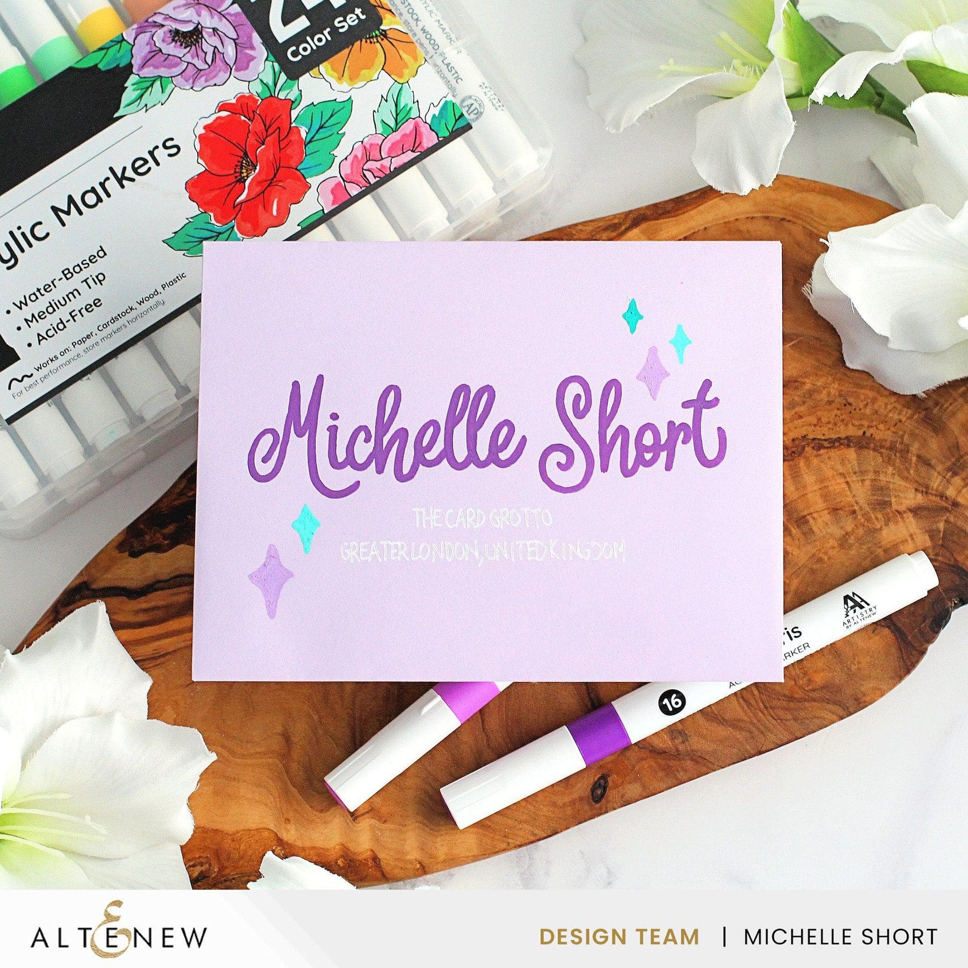 Art Materials Acrylic Marker 24 Color Set - Vol. 1