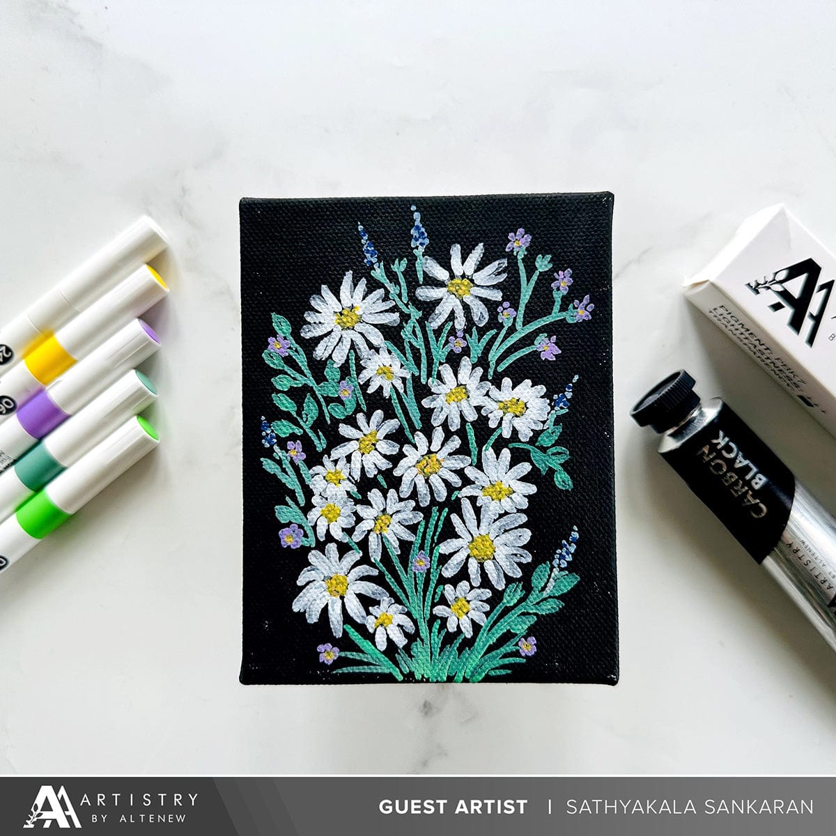 Art Materials Acrylic Marker 24 Color Set - Vol. 1