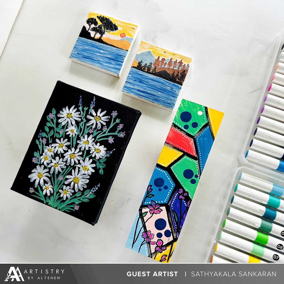 Art Materials Acrylic Marker 24 Color Set - Vol. 1