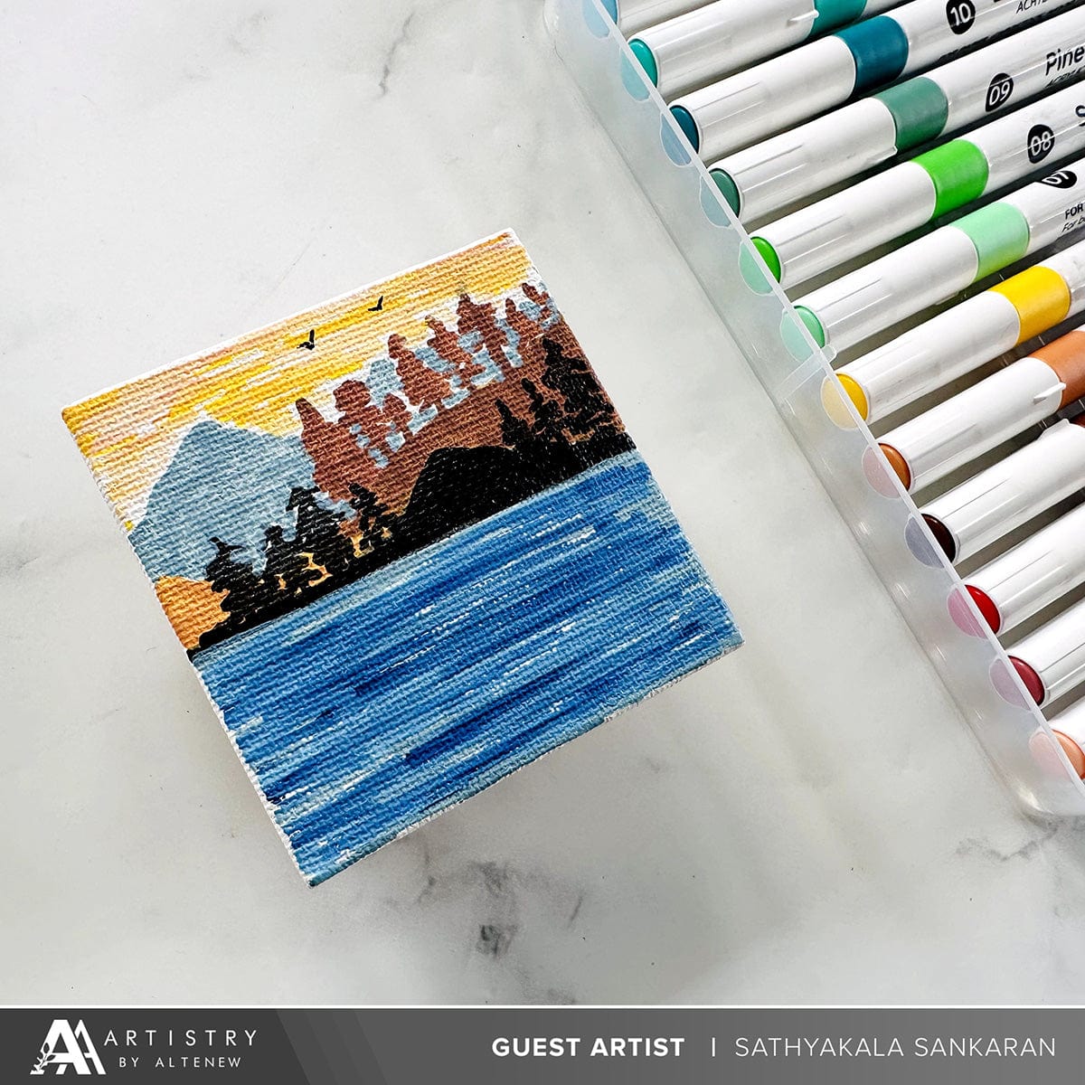 Art Materials Acrylic Marker 24 Color Set - Vol. 1