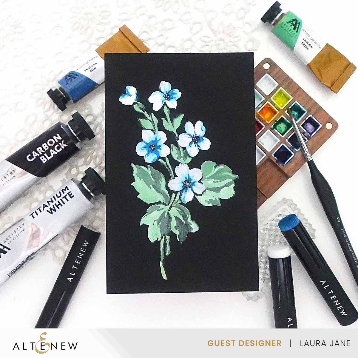 Art Materials Carbon Black Artists' Gouache (50ml)