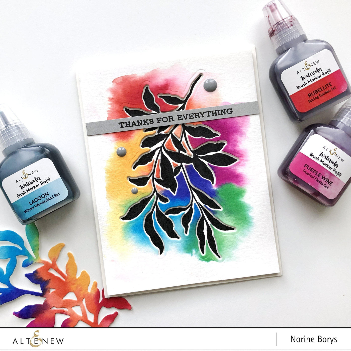 Liquid Watercolor Bundle Winter Wonderland Watercolor Brush Markers & Refill Bundle