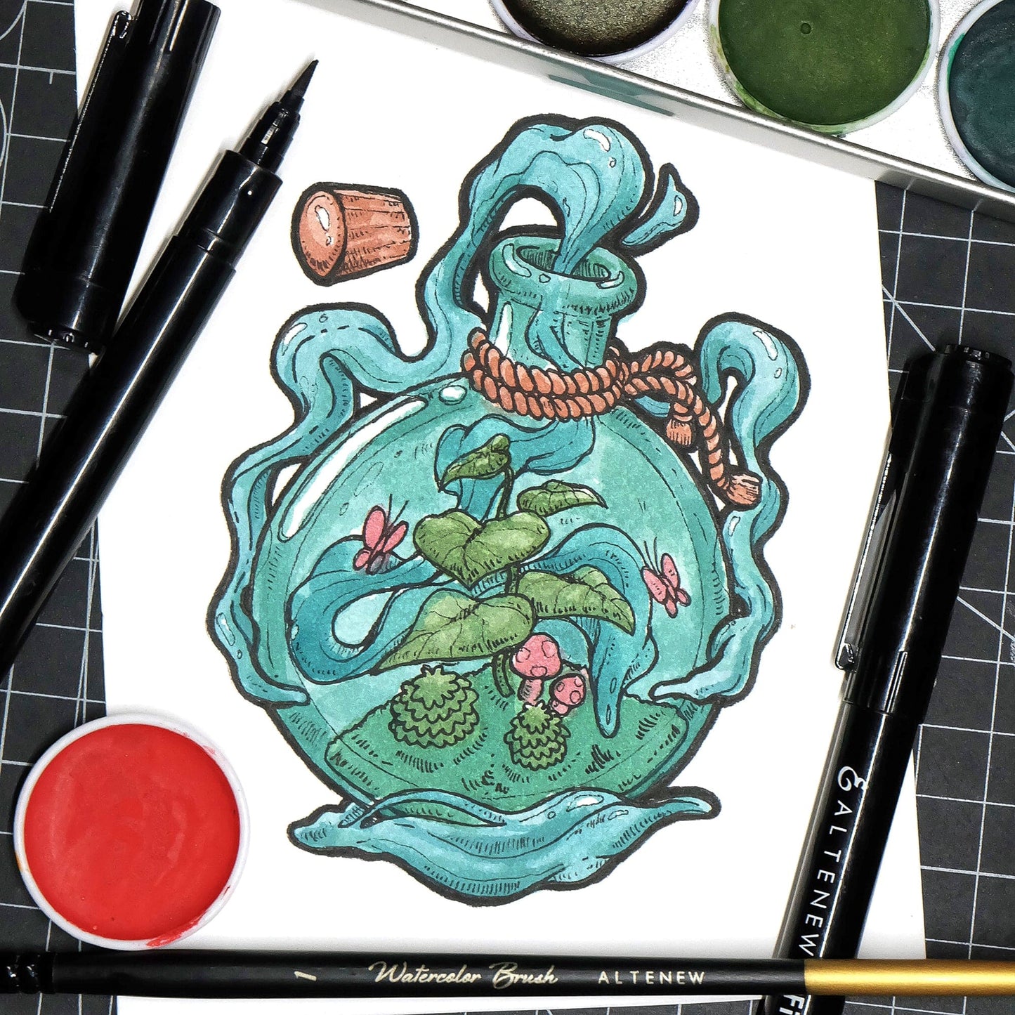 Brushes Artists' Watercolor Brushes - Round