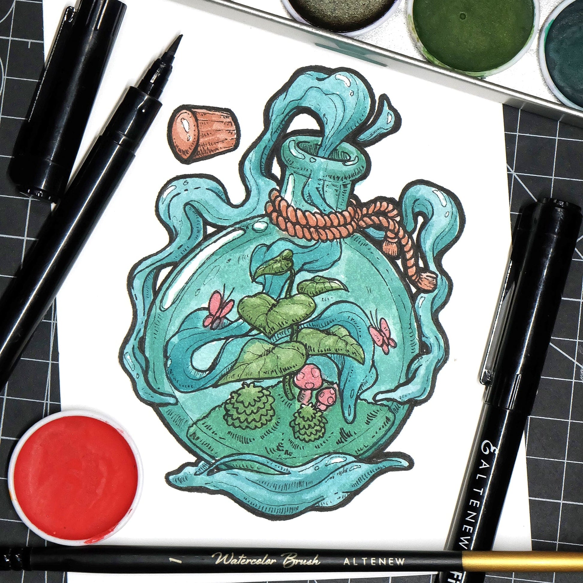 Brushes Artists' Watercolor Brushes - Round