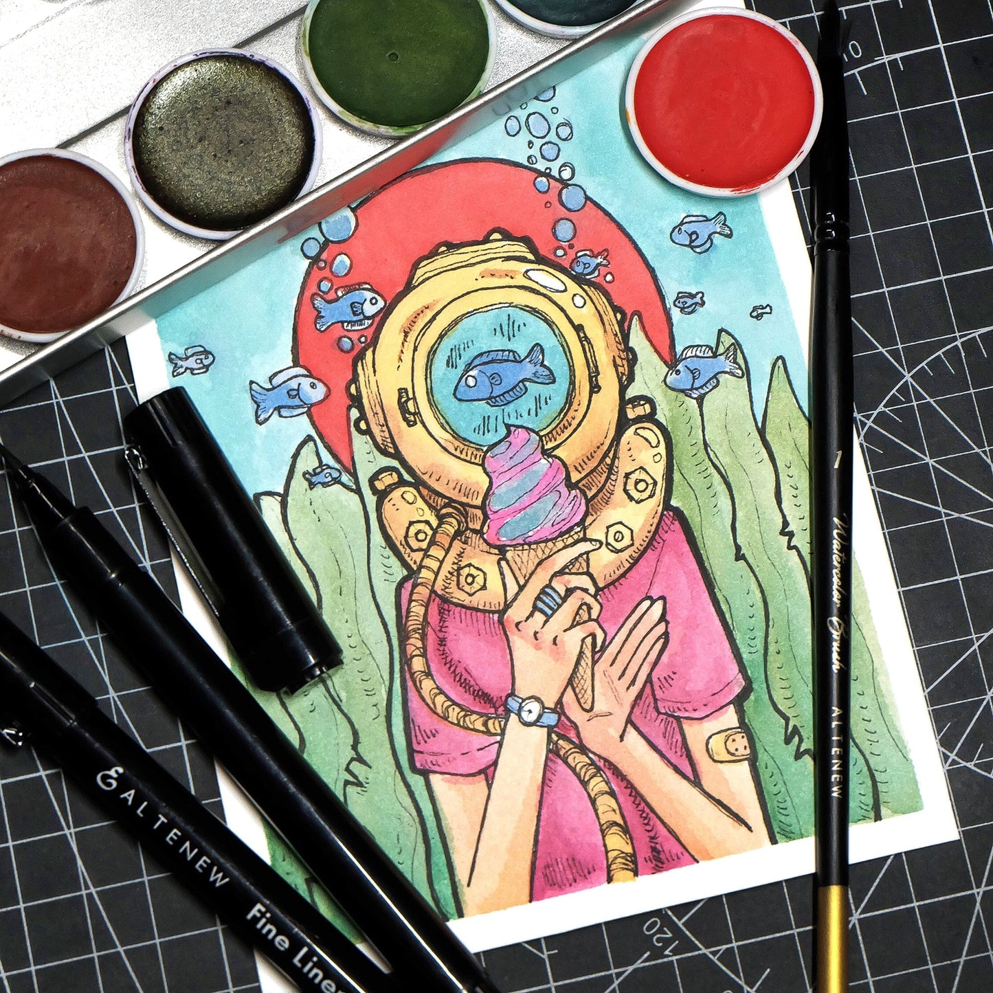 Brushes Artists' Watercolor Brushes - Round