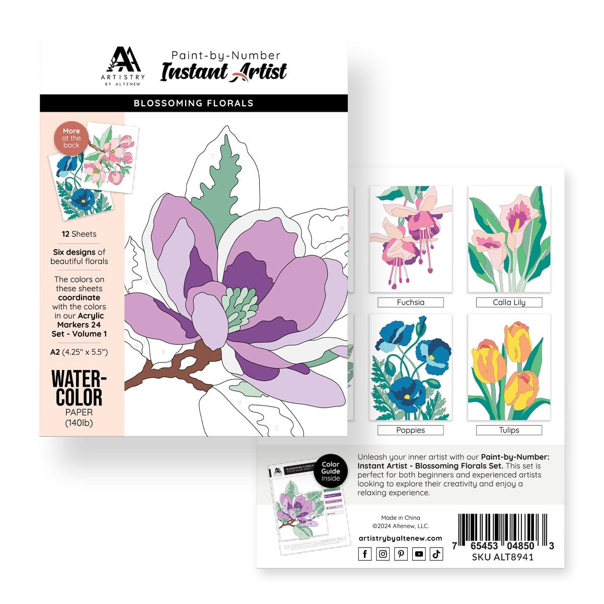 Coloring Book Bundle Instant Artist Paint-by-Numbers Bundle