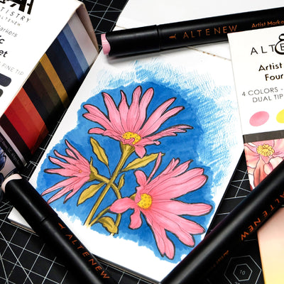 Coloring Book Exotic Blooms Watercolor Coloring Book