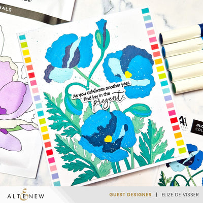 Coloring Book Paint-by-Number: Instant Artist - Blossoming Florals (12 Sheets)