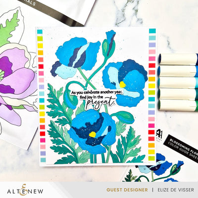 Coloring Book Paint-by-Number: Instant Artist - Blossoming Florals (12 Sheets)