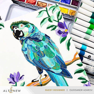 Coloring Book Paint-by-Number: Instant Artist - Feathered Foliage (4 Sheets)