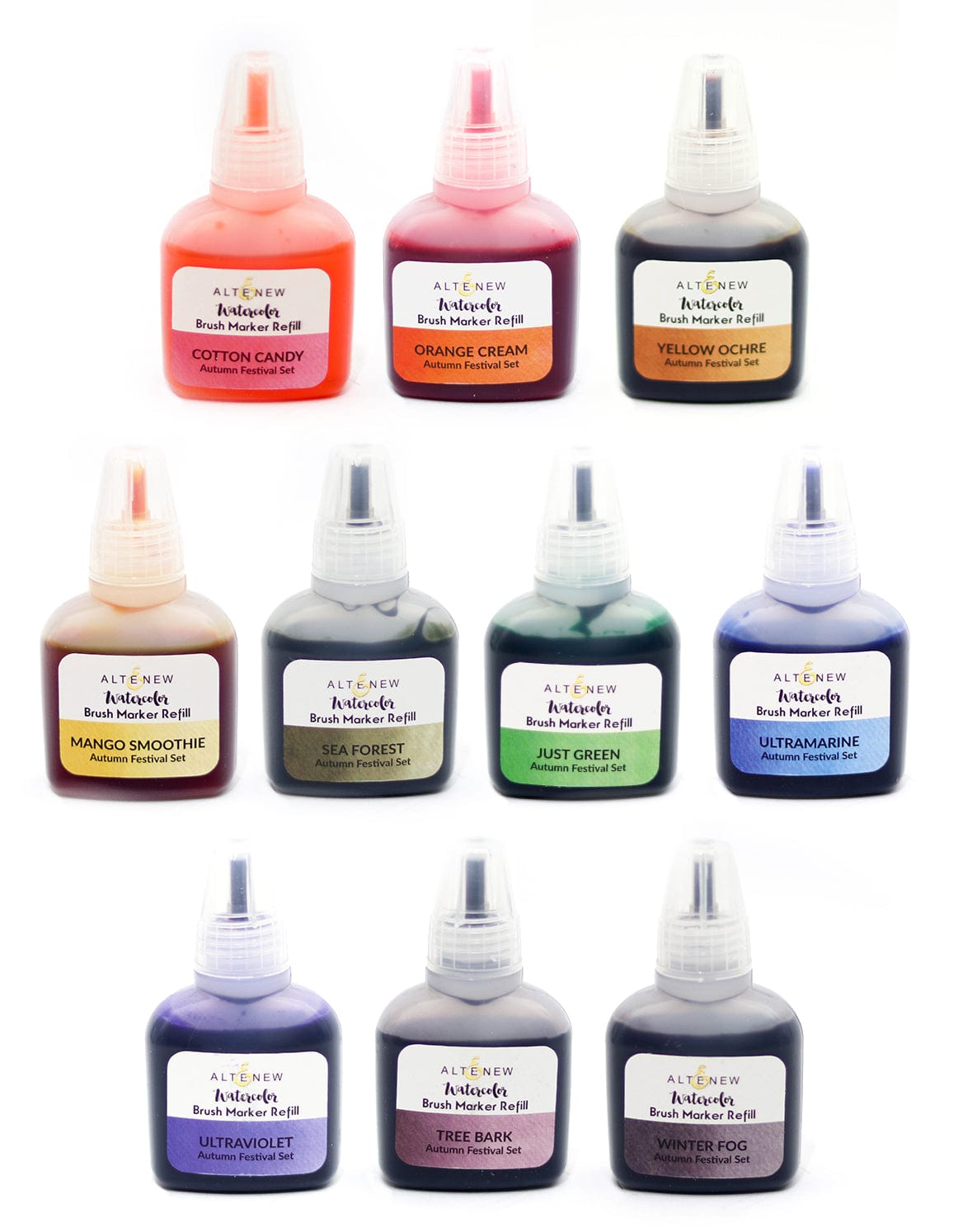 Liquid Watercolor Bundle Autumn Festival Liquid Watercolor - Brush Marker Refill Bundle