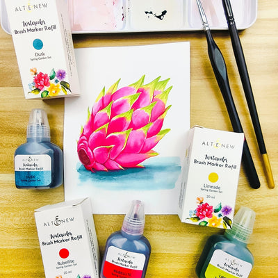 Liquid Watercolor Bundle Spring Garden Liquid Watercolor - Brush Marker Refill Bundle