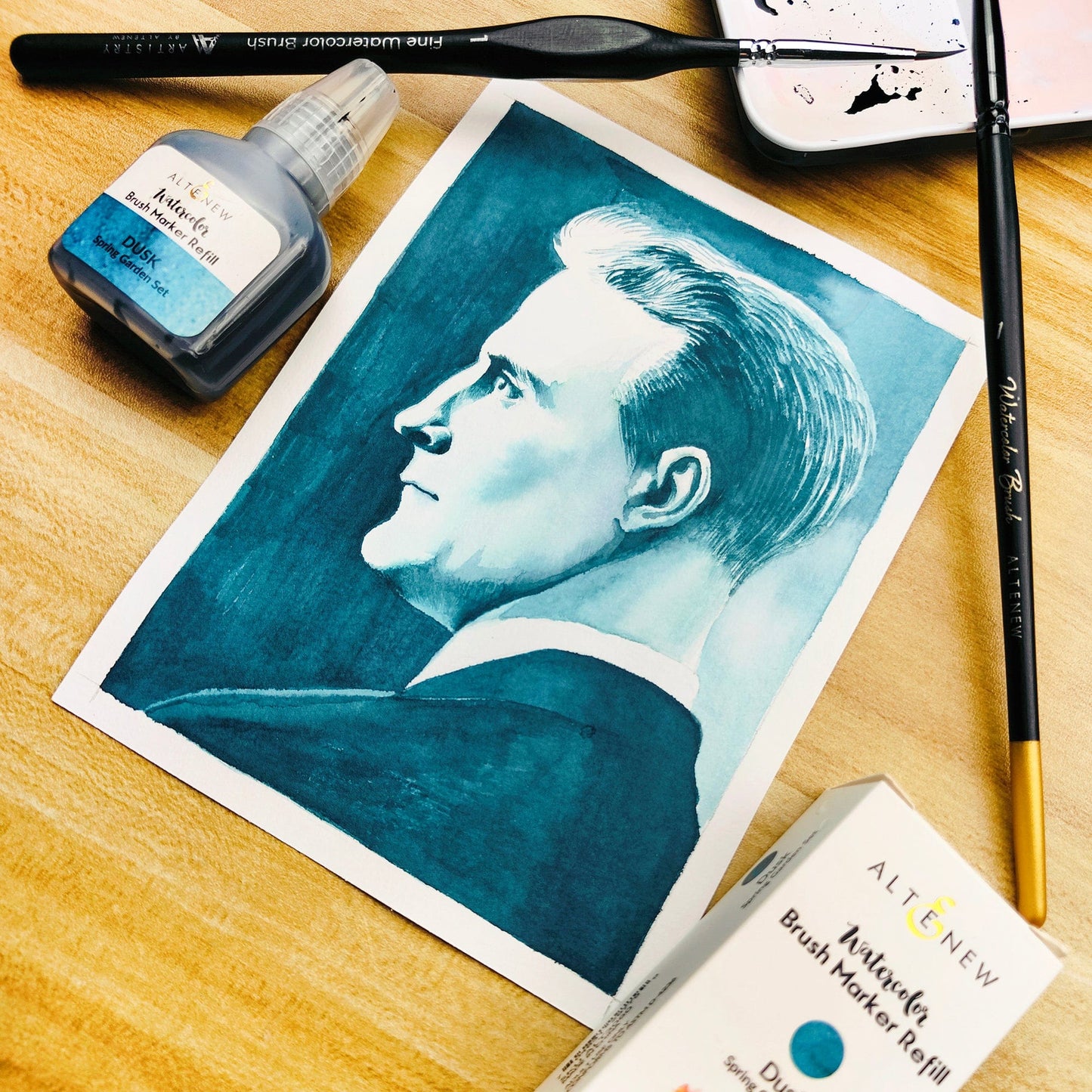 Liquid Watercolor Bundle Spring Garden Liquid Watercolor - Brush Marker Refill Bundle