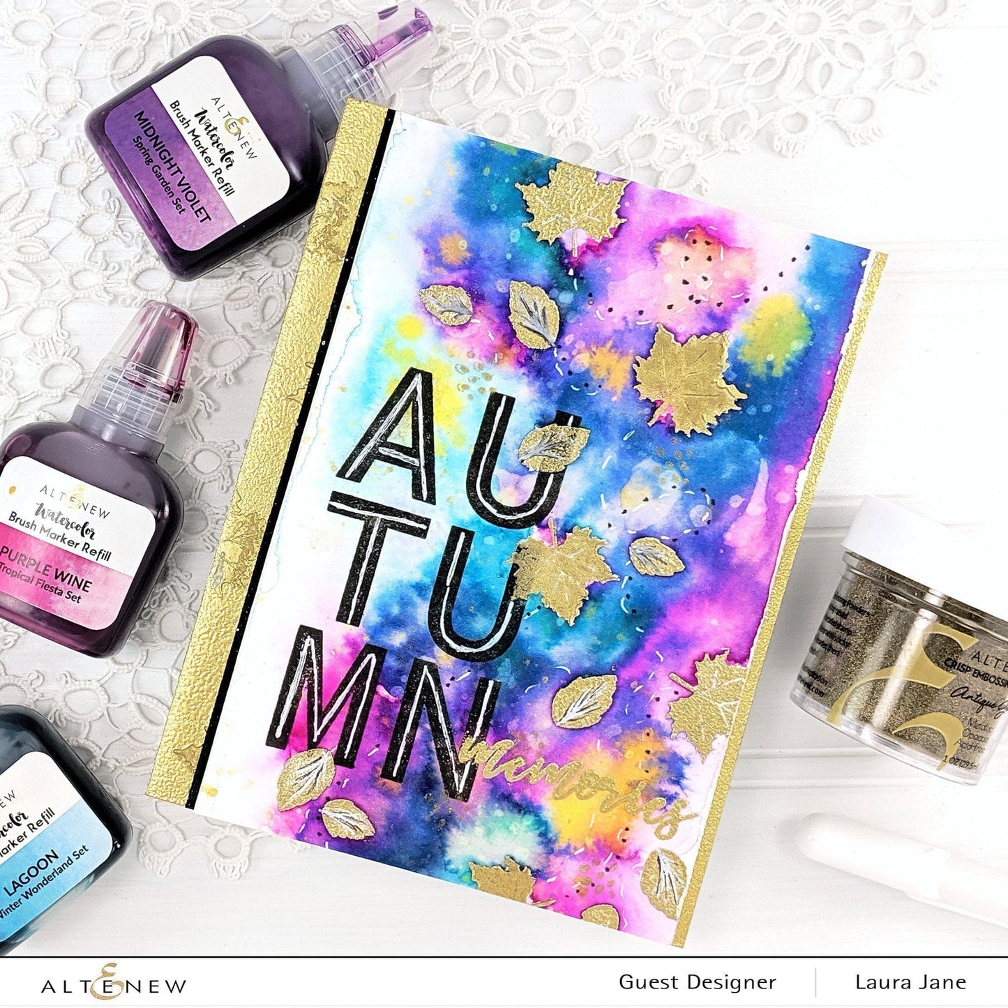 Liquid Watercolor Bundle Tropical Fiesta Watercolor Brush Markers & Refill Bundle