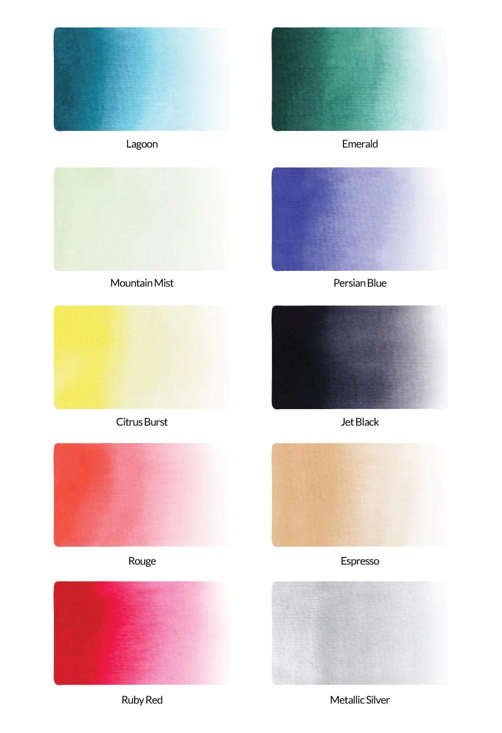 Liquid Watercolor Bundle Winter Wonderland Liquid Watercolor - Brush Marker Refill Bundle